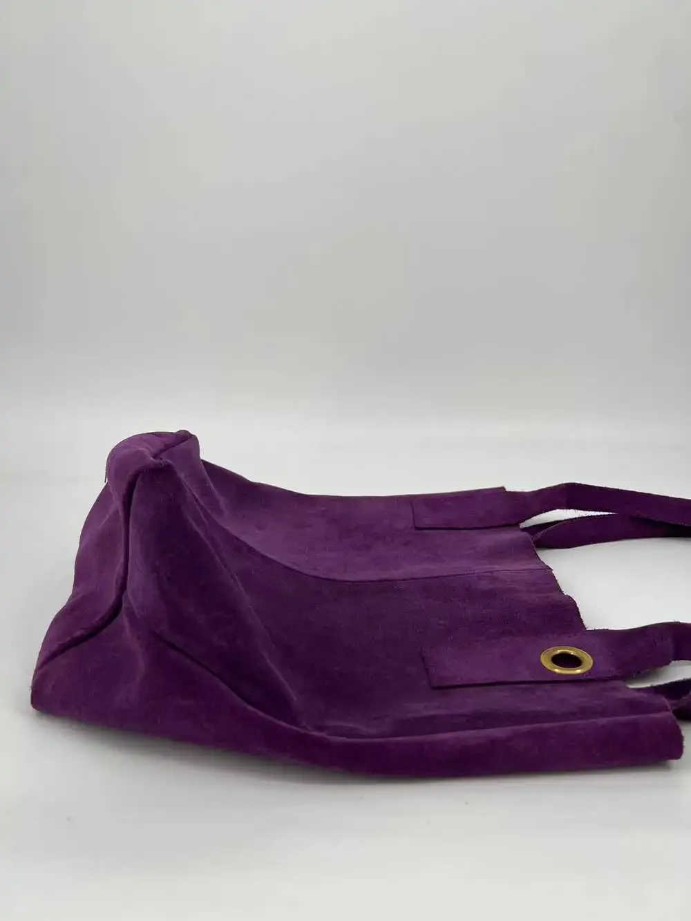Brand Purple Suede Tote | OS Regular | Suede Tote Bag